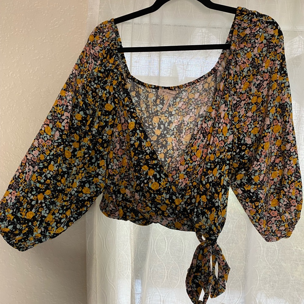 BCBG Max Floral Top